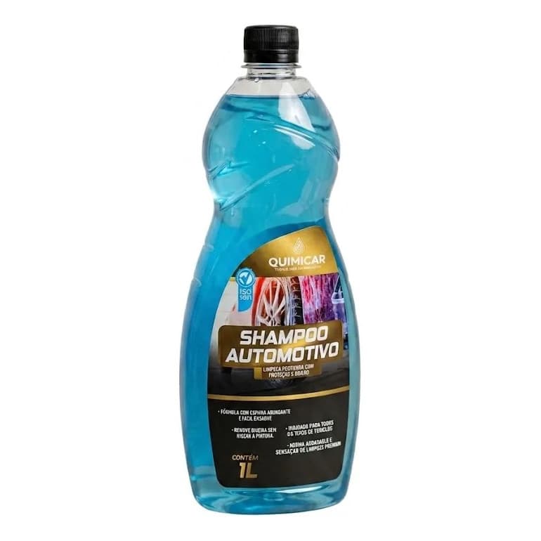 Shampoo Automotivo Concentrado pH Neutro 1L Espuma Ativa Lava Carro