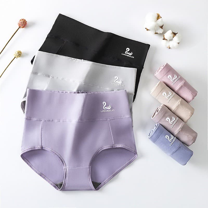 Calcinha De Algodão De Cintura Alta , design Cisne , plus size , Formato triangular Simples , Feminina