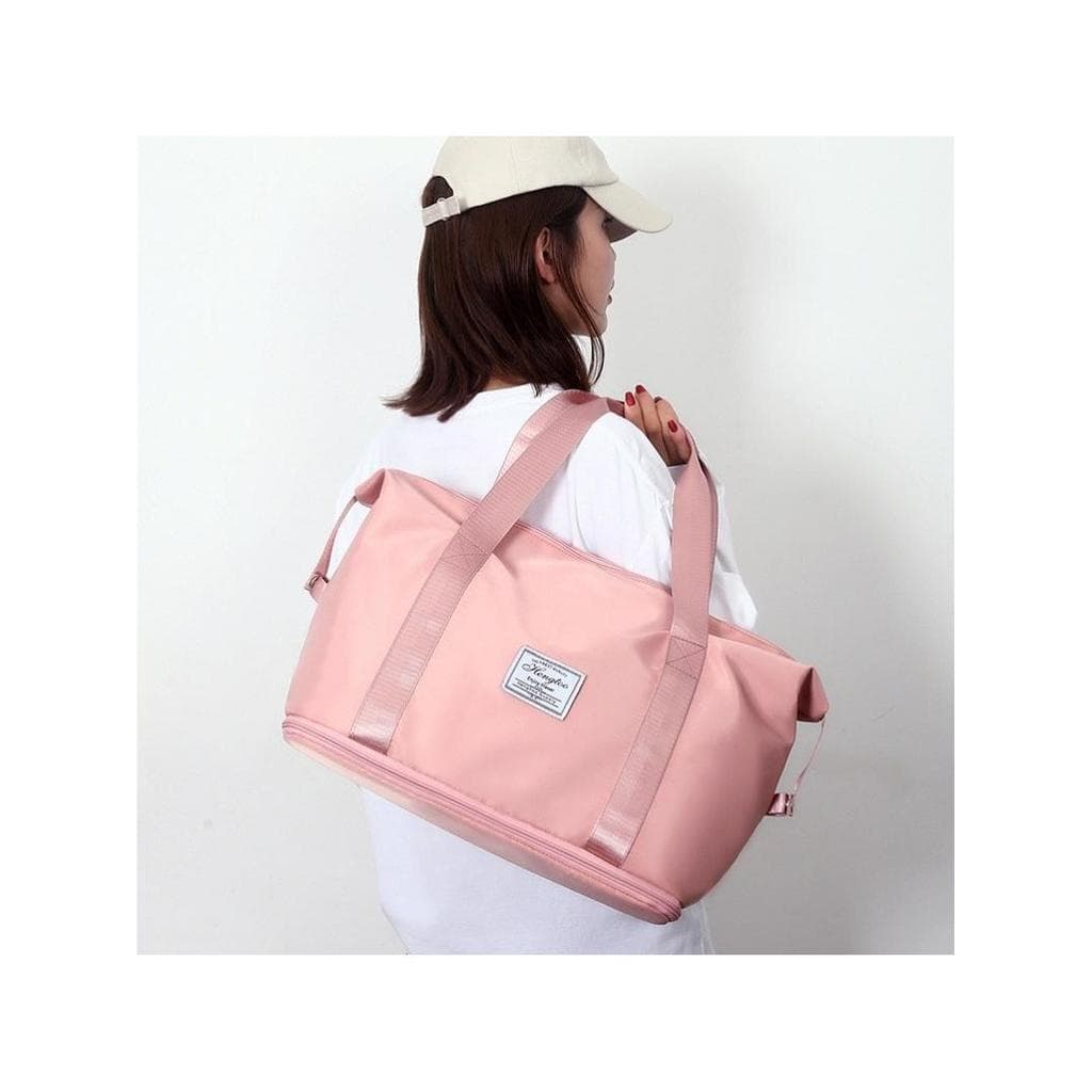 Bolsa de viagem de grande capacidade, bolsa de viagem dobrável, extensão portátil, bolsa de armazenamento de viagem de n