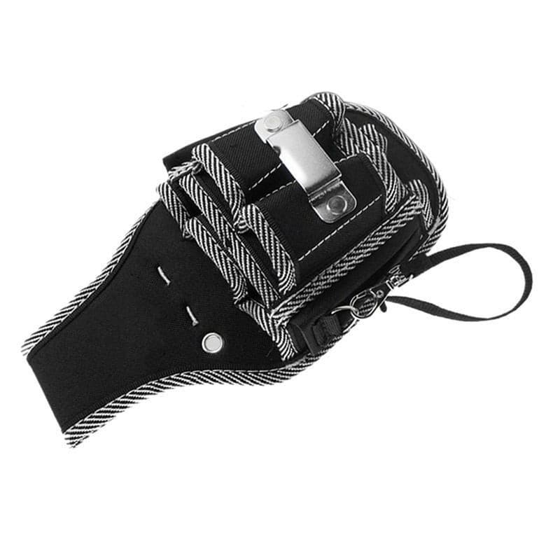 Conjunto de bolsa de ferramentas multifuncional em nylon, adequado para uso como bolsa de cintura para eletricistas...