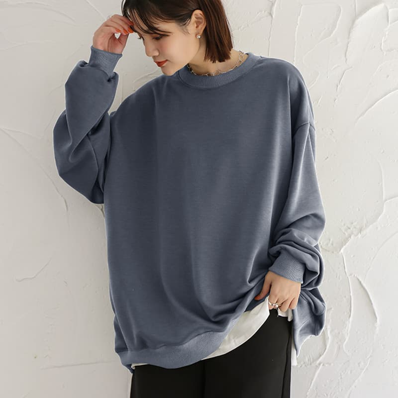 Outono inverno estilo japonês exterior Wear engrossado moletom de manga comprida feminino solto All-Match topo Casual re