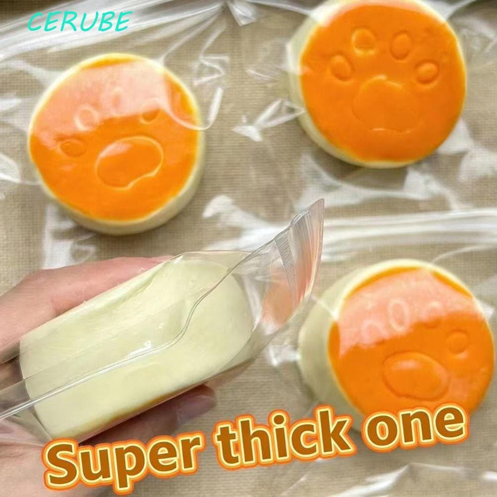 Squishy De Silicone CERUBE , Brinquedo Mole Pegajoso De Recuperação Lenta Para Gatos , Cheesecake Sensorial Super Macio