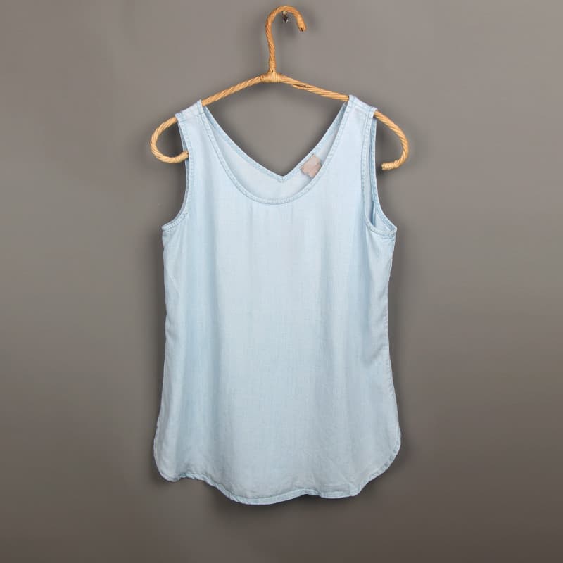 Estilo influenciador estilo fino 100kg comércio exterior pedido Original tamanho grande solto Tencel Denim colete pequen