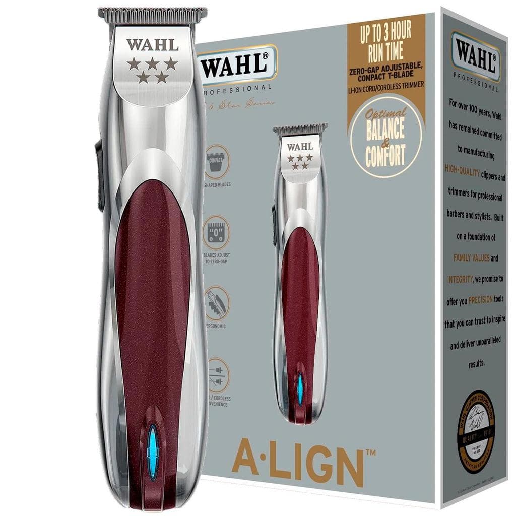 Máquina de Acabamento Wahl A-LIGN Cordless 5 Star Profissional Íons de Lítio Bivolt
