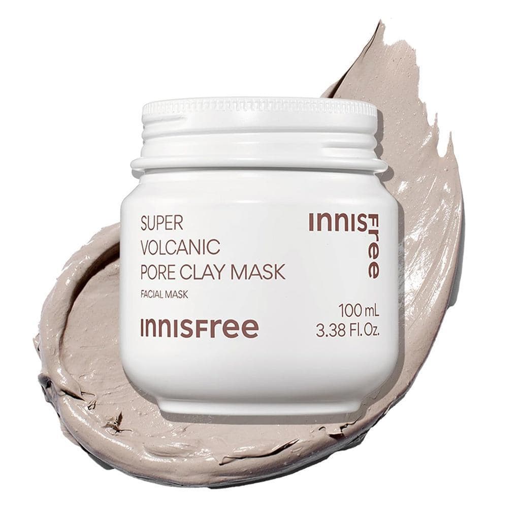 Máscaras de Argila Super-Vulcanizadas Innisfree - Máscara de Argila para Pele Porosa e Oleosa, Máscara de Dupla Ação