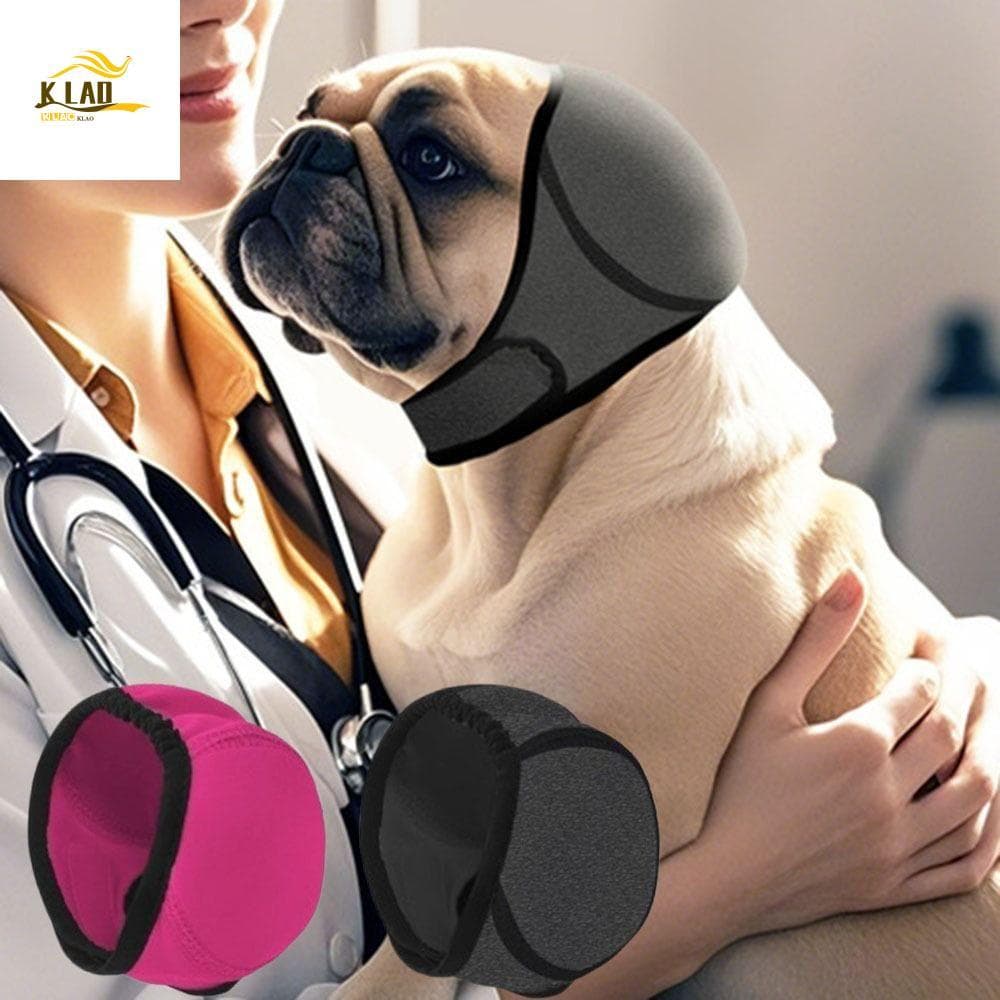 Protetor De Orelha Calmante Para Cães KLAOSD , Capas Com Redução De Ruído Antirruído , Protetores Ajustáveis Animais De