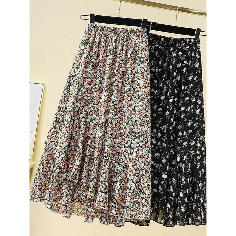Capa de cintura alta quadril mais magro olhar A linha saia 2025 verão novo estilo Plus Size roupas femininas gordura mm