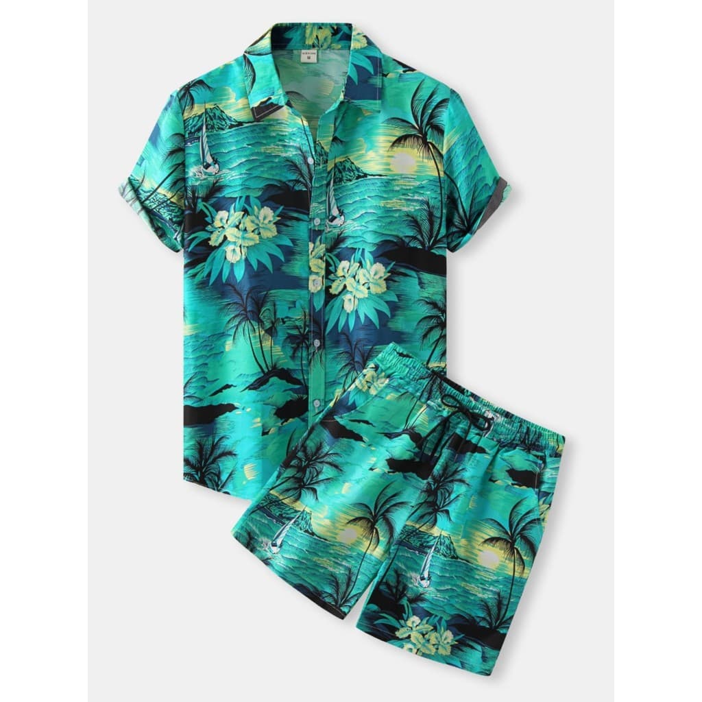 2023 Terno casual floral Masculino