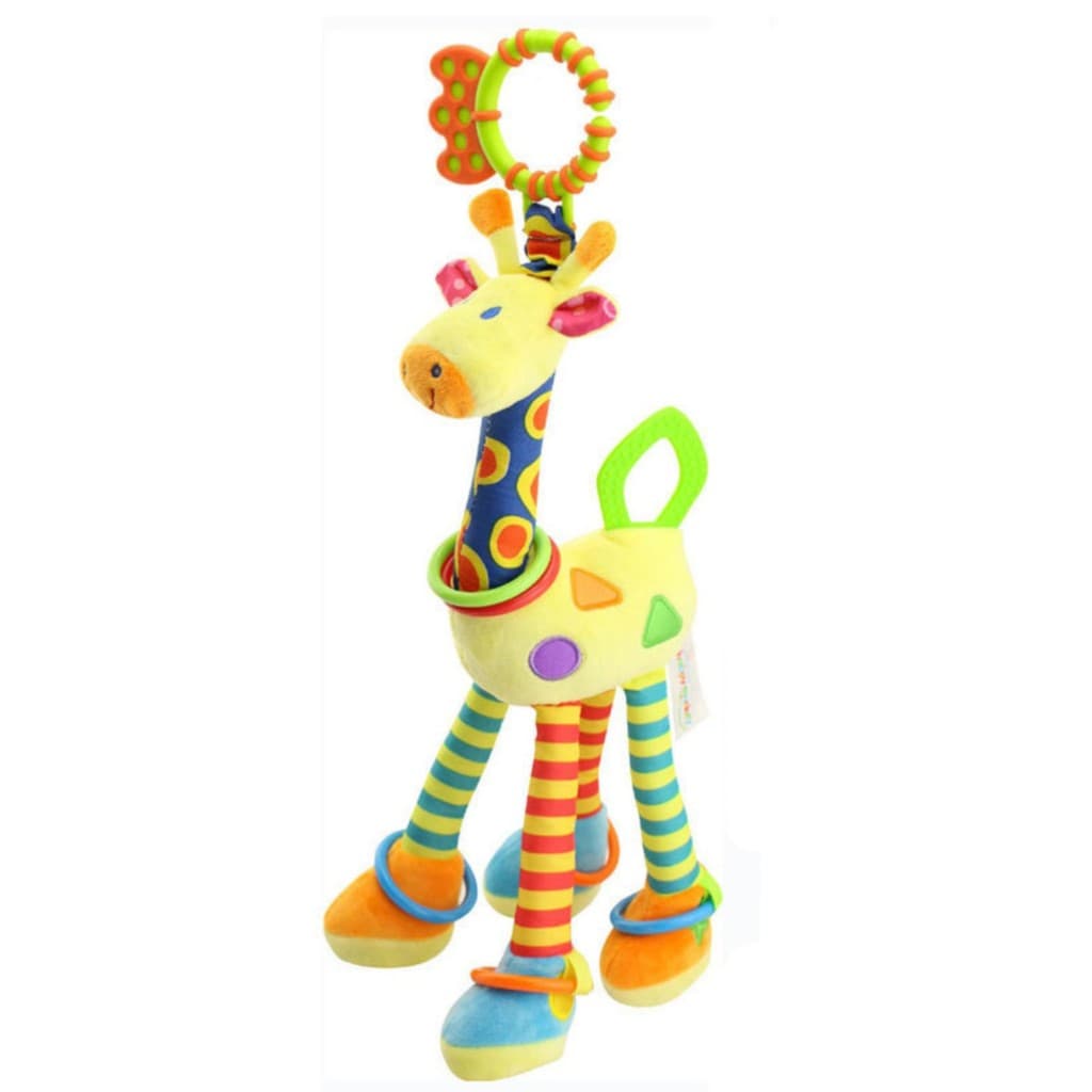 Novo estilo de brinquedo do bebê boneca girafa cama pendurado dos desenhos animados Animal chocalho torno pendurado brin