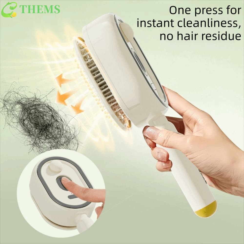 Pente De Massagem Em Spray De Luz Vermelha THEMS , Escova De Cabelo Elétrica Multifuncional Para Cuidados Com Os Cabelos