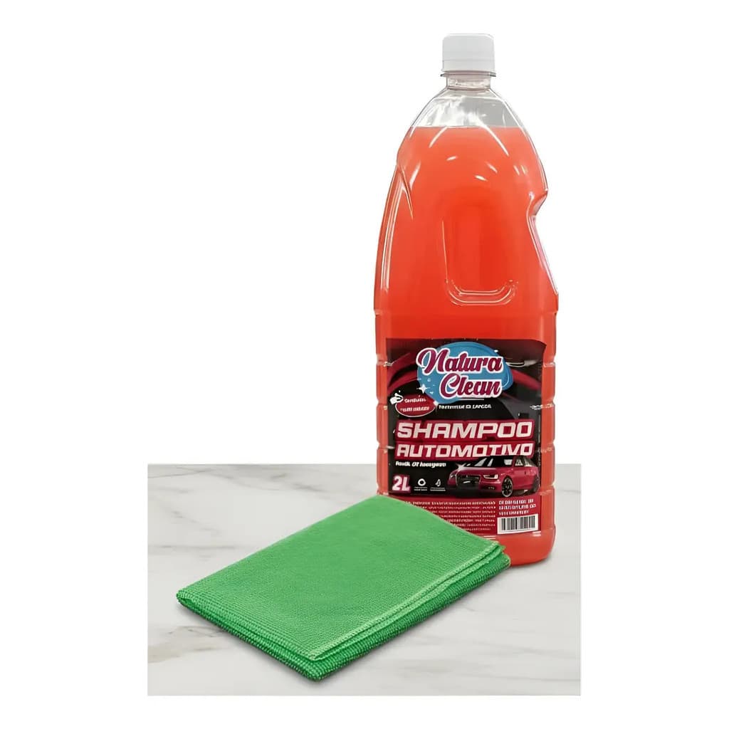 Kit 1 Shampoo Automotivo + 1 Toalha Microfibra 40x60 Sortida