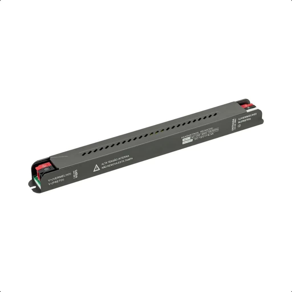 Fonte Slim Driver Para Perfil Fita De Led 12v 8,3a 100w Pix