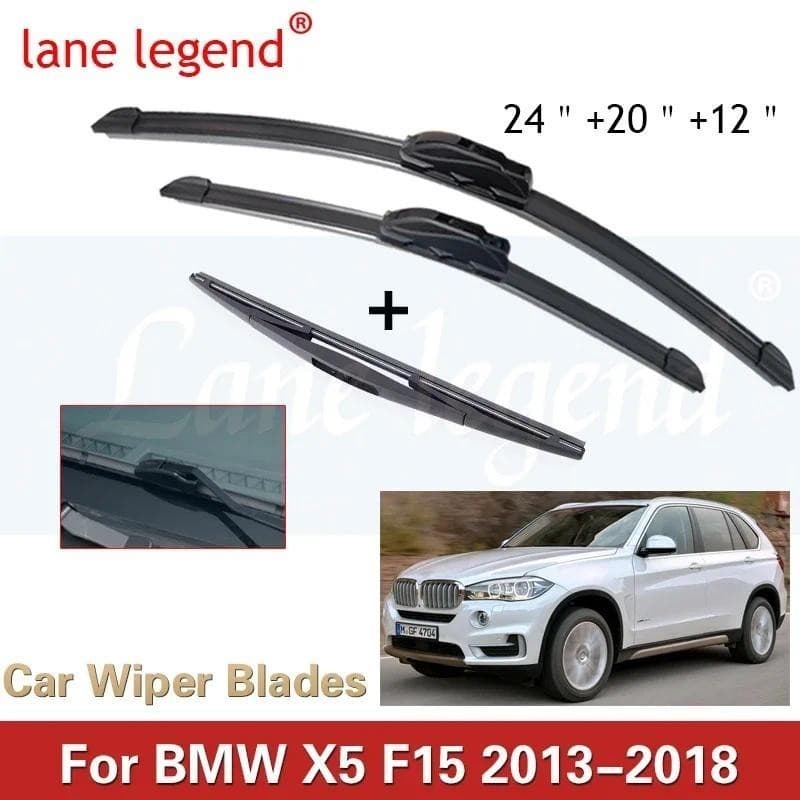 Para BMW X5 F15 2013-2018 Lâminas De Limpador Dianteiro E Traseiro Do Carro Borracha Macia Limpadores Pára-Brisa Automát