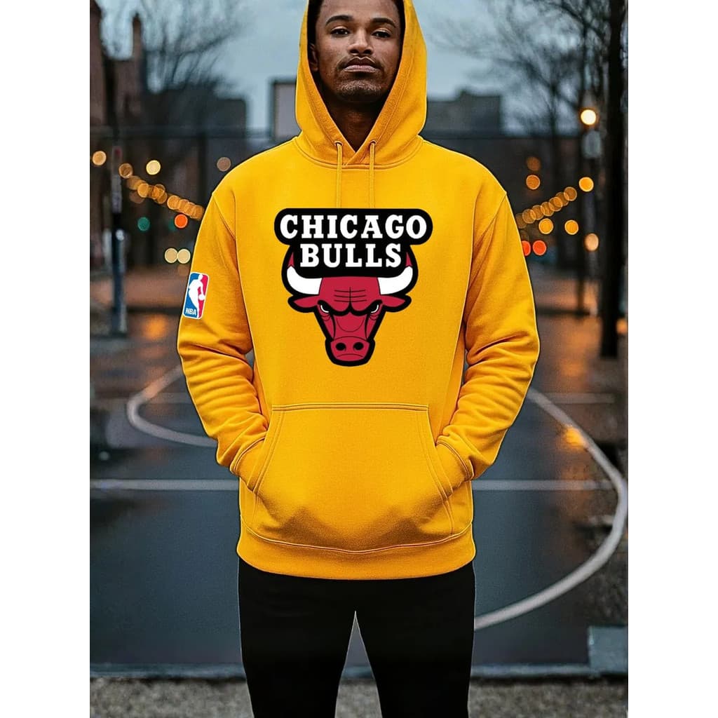 Moletom Canguru Blusa Unissex Chicago Bulls Time Basquete