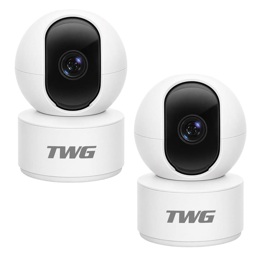 KIT 2 CAMERAS WIFI ROBO 360º DETECCAO DE SOM  E MOVIMENTO ACESSO VIA SMARTPHONE OU PC SLOT PARA MEMORY CARD DE ATÉ 128GB