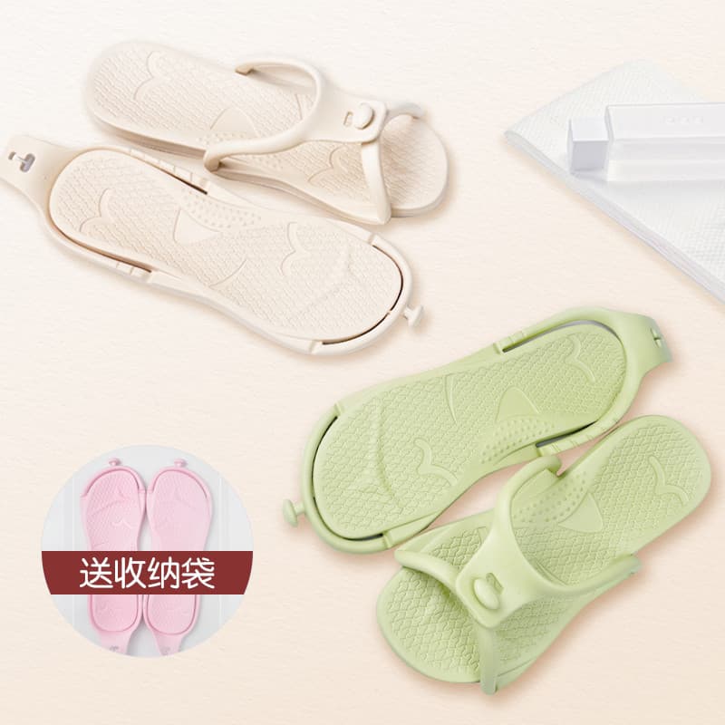 Chinelos dobráveis portáteis de viagem antiderrapante sapatos de praia viagem Ultra-leve natação feminino banheiro banho