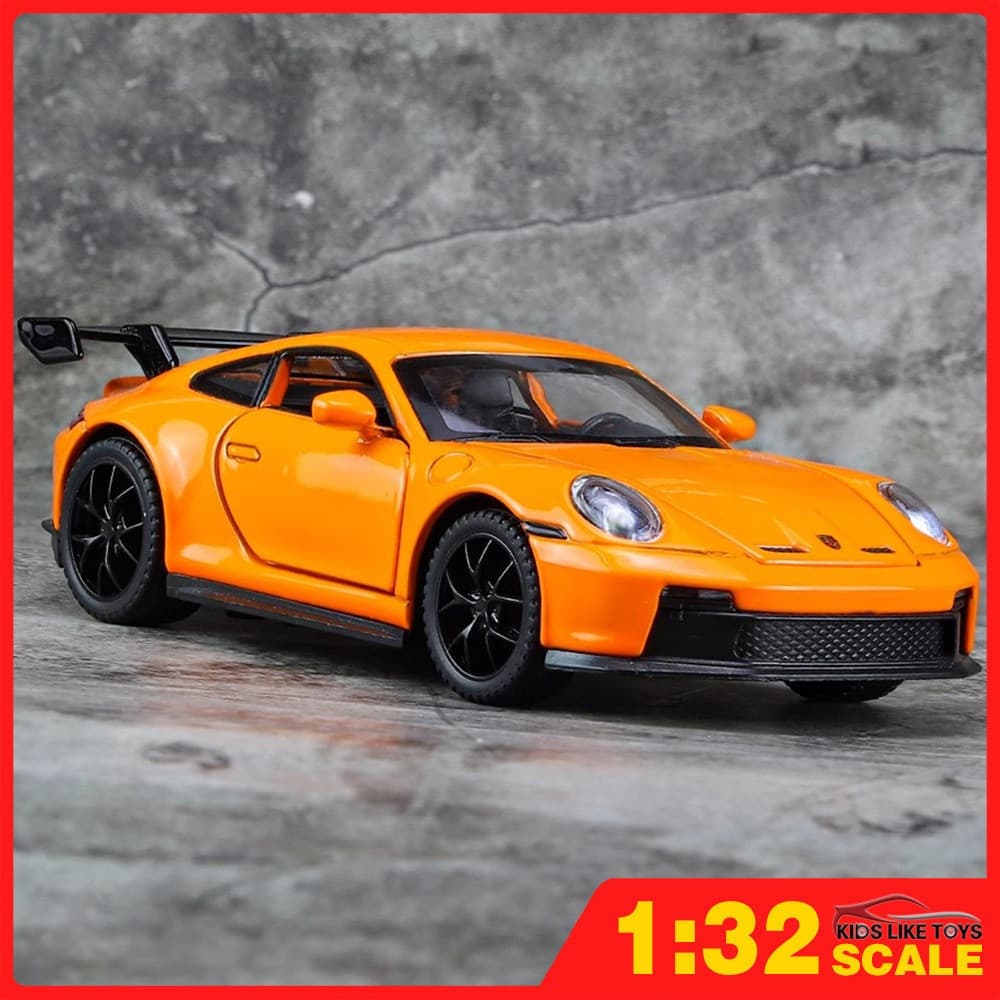 KLT 1 : 32 Porsche 911 GT3 Diecast Modelo Carro Liga Carros Brinquedos Coleção Presente Para Crianças Menino Menina