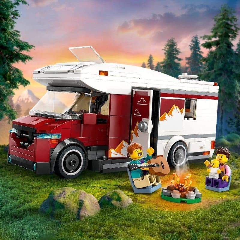 Lego blocos de construção cidade série 60454 férias aventura acampamento carro brinquedo educativo das crianças presente