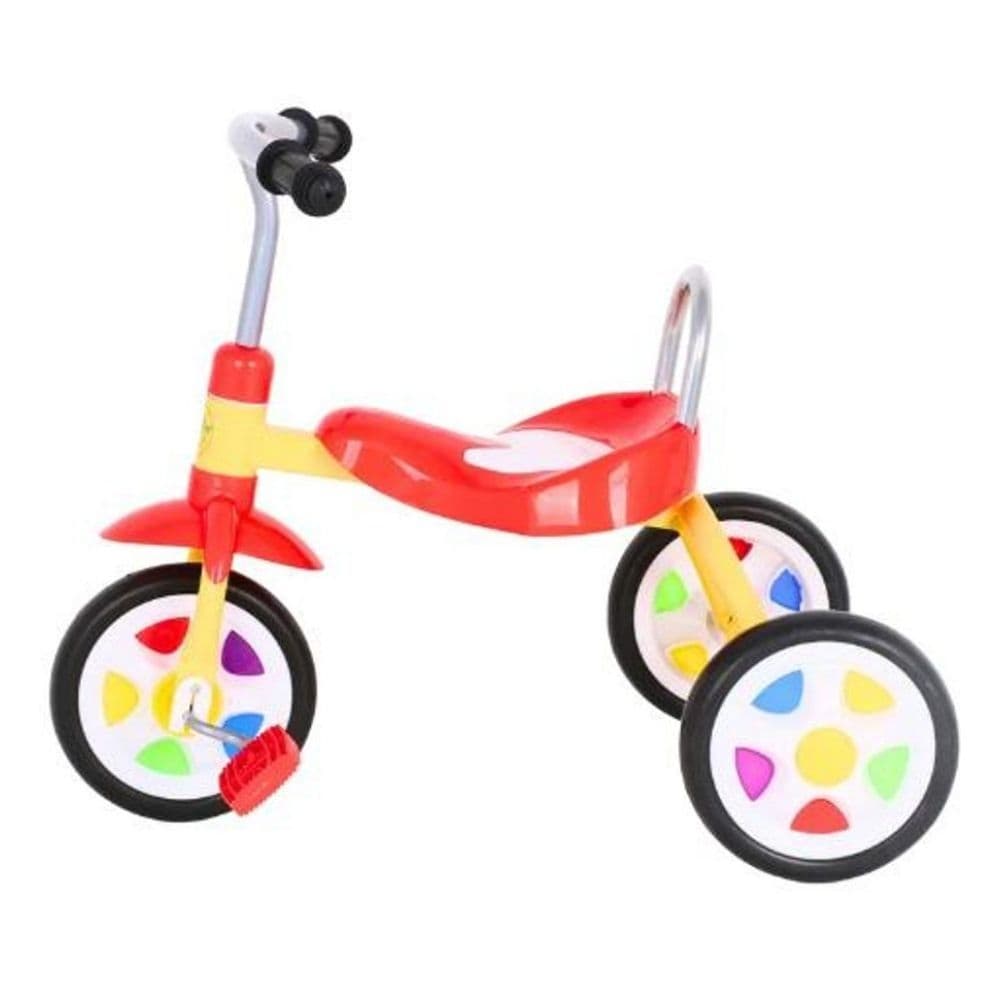 Triciclo Infantil com Pedal 3 Rodas Andador Bicicleta Velocipe Amarelo