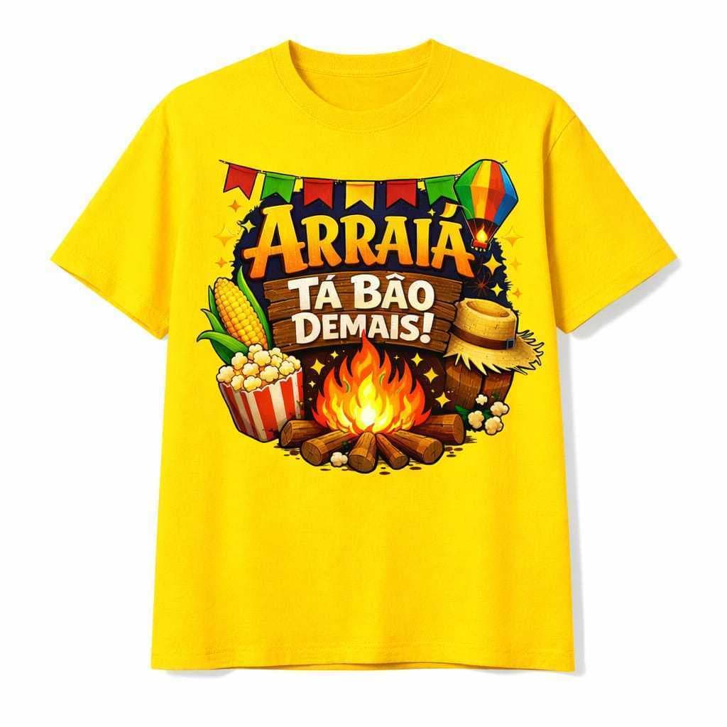 Camiseta Masculina Feminina Festa Junina São João Arraial  Algodão Leve