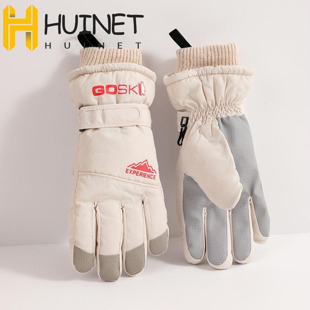 Luvas De Snowboard HUINET , Esqui Com Tela Sensível Ao Toque À Prova De Vento Grossas D'água Para Manter O Calor Do Cicl