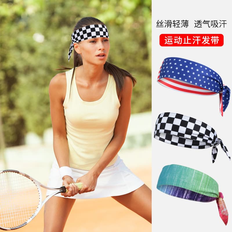 Esportes bandana masculino feminino Street Wear correndo suor-absorvente banda suor-guiando banda personalidade Yoga