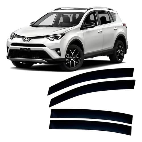 Calha De Chuva Acrilica Fumê Rav4 2013 A 2018 4 Portas