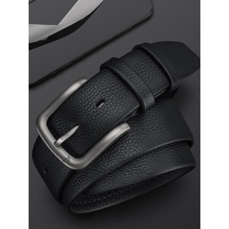 Genuíno imperador Paul cinto masculino pino fivela High-End sentir primeira camada de couro moda simples All-Match calça