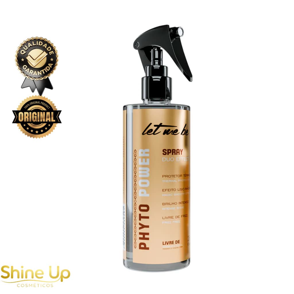 Let Me Be Phyto Power Liso Mágico 260ml Proteção Térmica Brilho Intenso Anti Frizz