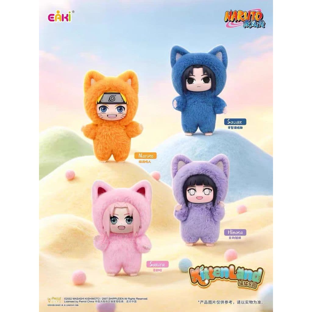 [Em Estoque] Boneco Decorativo Original EAKI da Série Naruto Cat Paradise para Presente