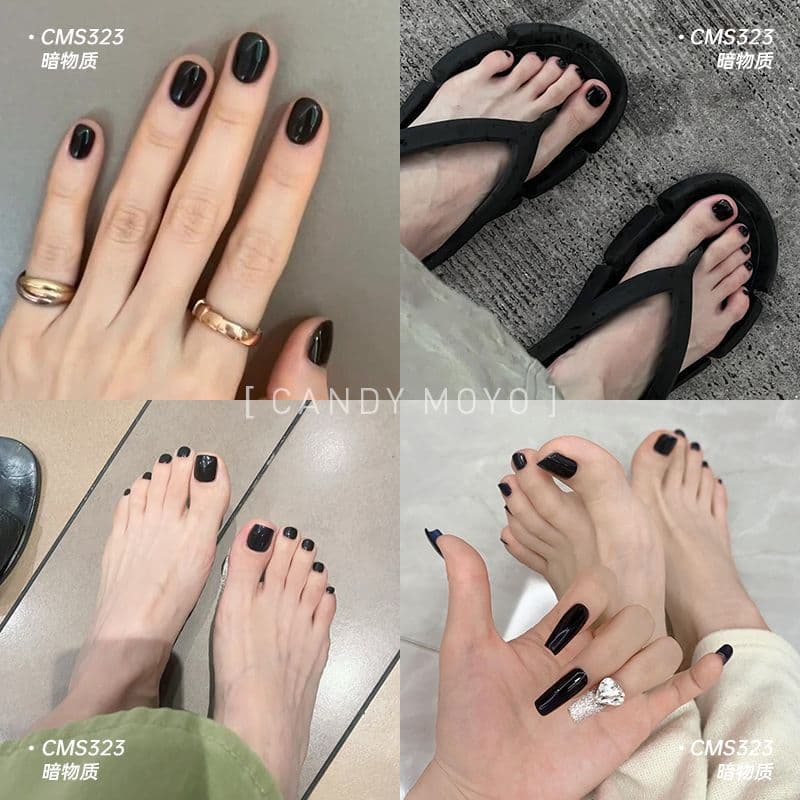 Candy CandyMoyo Black Nail Polish Toes Whitening Sem cozimento Secagem rápida de longa duração 2026 Novo estilo à base d