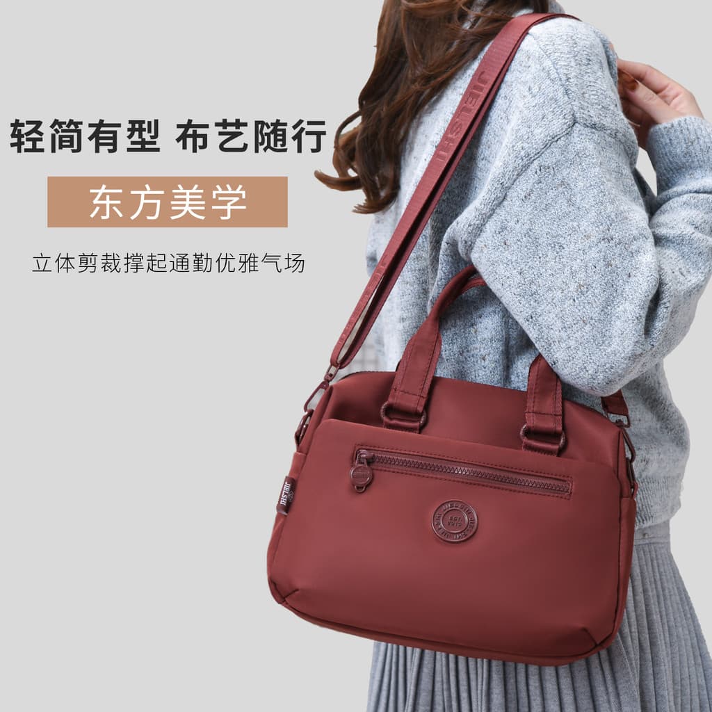 Moda bolsa feminina trabalho Commuter bolsa leve All-Match pano saco 2025 novo estilo mãe ombro cruz saco