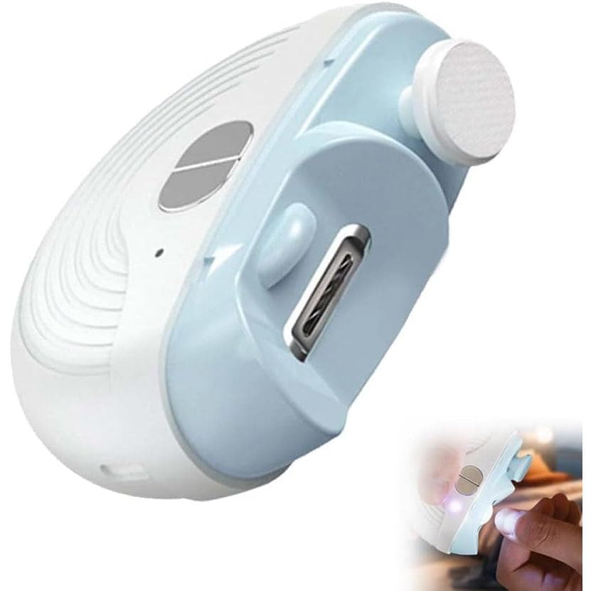 Cortador de Unhas Elétrico Automático, Cortador de Unhas Elétrico Recarregável para Unhas das Mãos e dos Pés, Novo Corta