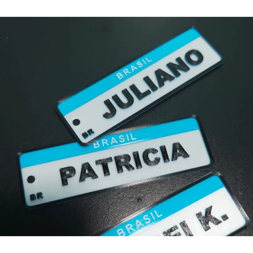 Chaveiro Mercosul Personalizado Seu Nome Frente E Verso Un