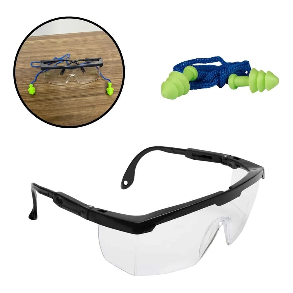 Kit Epi / Óculos E Protetor Auricular