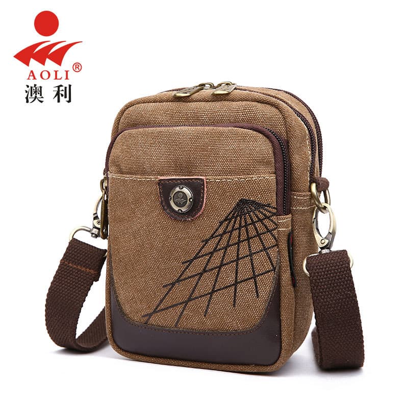 Crossbody Bolsa para celular Bolsa de cintura masculina Cinto de desgaste Vertical Bolsa pequena 20 23 cm Bolsa para cel