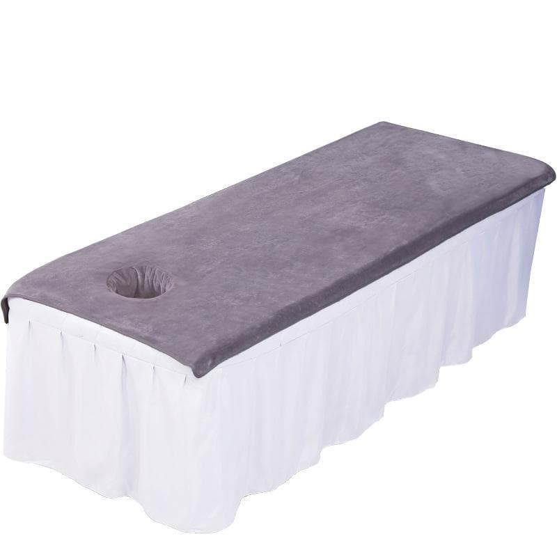 Toalha de cama dedicada para salão de beleza, com furo, toalha grande, folha de massagem, toalha de moxabustão, cobertur