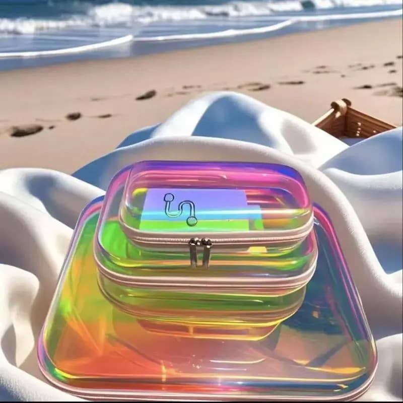 Conjunto de Caixas de Armazenamento Coloridas, 3/6 Sacos de Armazenamento com Zíper de Grande Capacidade para Viagens e
