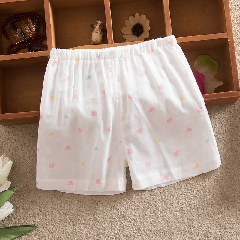 Verão bebê puro algodão gaze dupla utilização virilha shorts 1-36 meses masculino feminino bebê shorts verão fino crianç