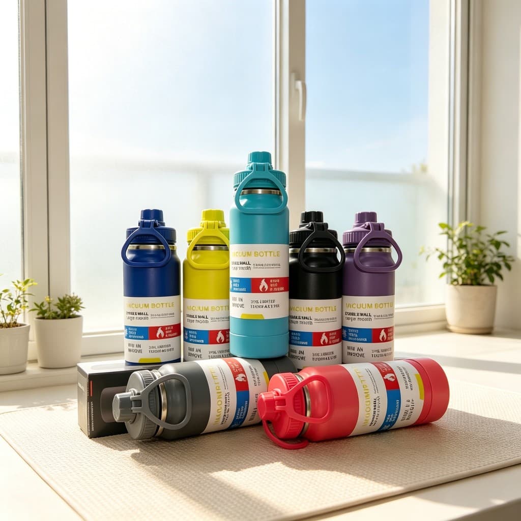 Garrafa Térmica Esportiva Aço Inox– Capacidades Variadas para Uso Diário e Esportes 350ml/600ml/800ml/1000ml/1200ml