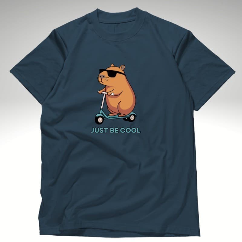 Camiseta Infantil Básica Masculina 100% Algodão Estampa Capivara Menino