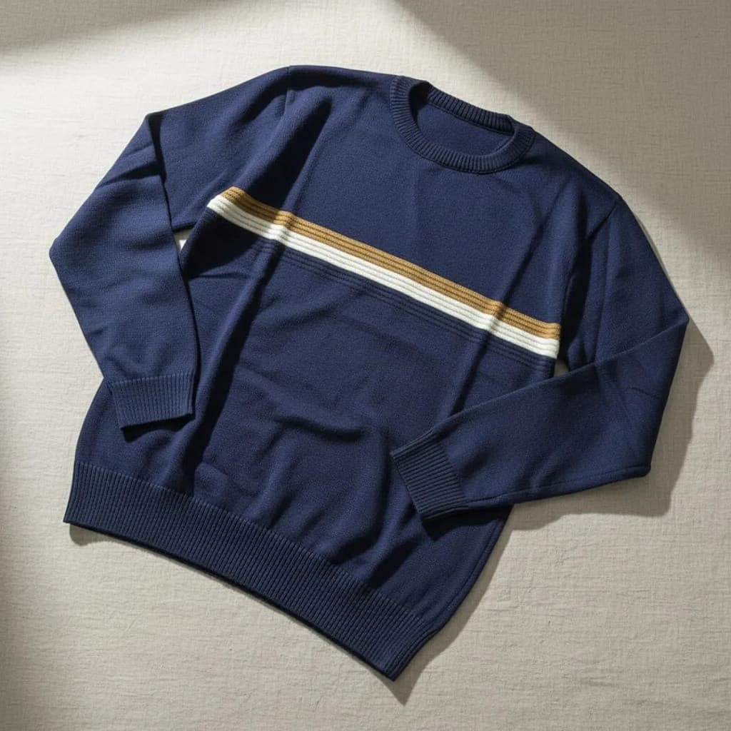 Suéter Blusa Frio Masculino Tricô Manga Longa Inverno Luxo