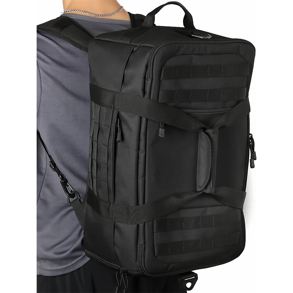 Bolsa tática para academia, bolsa de transporte, equipamento de viagem, 40L, grande capacidade, separação seca e úmida,