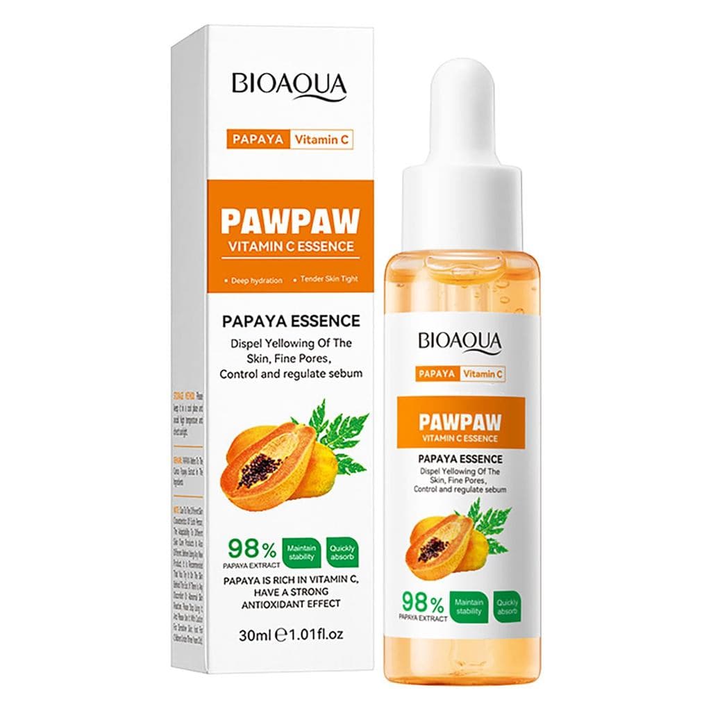 BIOAQUA Essência Nutritiva para Patas com 98% de Extrato de Papaia e Vitamina C, Hidrata Profundamente e Refina os Poros