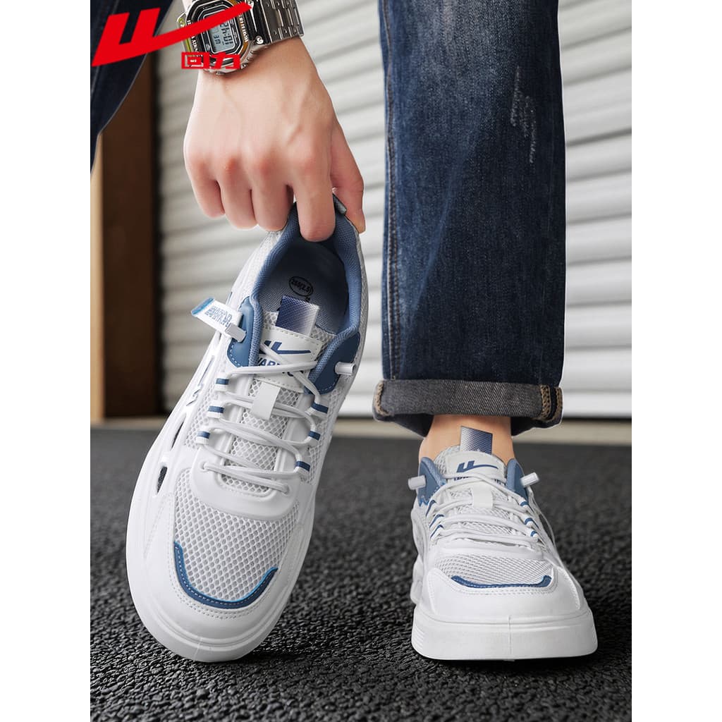 Puxar para trás sapatos masculinos 2026 novo estilo verão respirável oco tênis masculino estudante malha desodorante esp