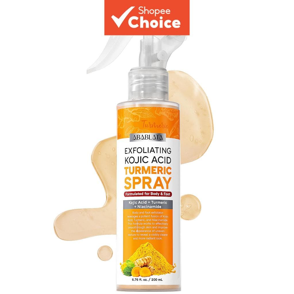Esfoliante Corporal em Spray Peel Shot Kojic Acid Cúrcuma 6,76 fl.oz – Esfoliante Corporal AHA PHA Niacinamida para