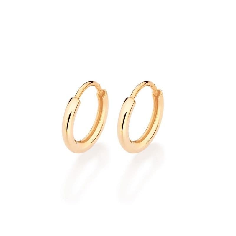 Brinco Rommanel Argola Pequeno Banhado a Ouro 18k
