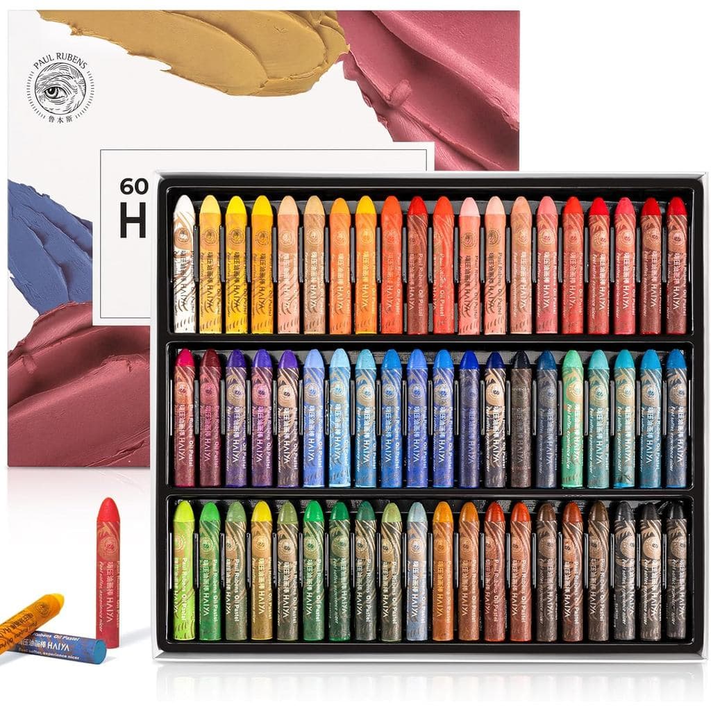 Pastel De Óleo Paul Rubens , Conjunto De Macio De 60 Cores Vibrantes , Textura Cremosa , Pastéis Fáceis De Misturar Para
