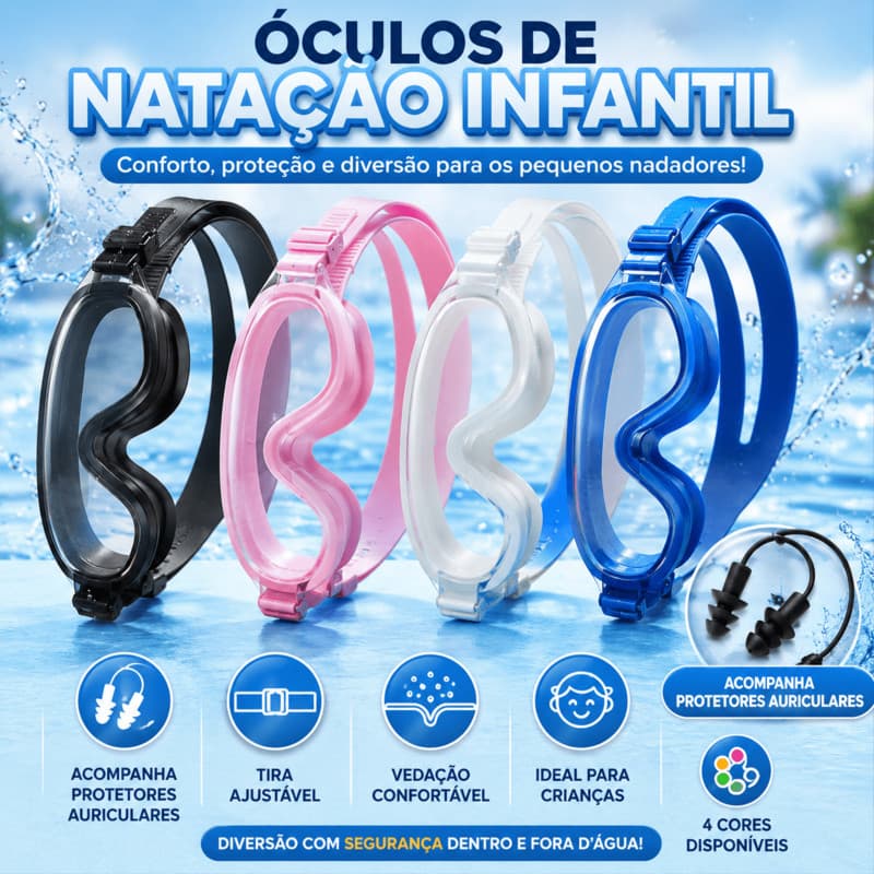 Óculos De Natação Para Crianças Antiembaçante Sem Vazamento Óculos De Natação Infantil Menino Menina