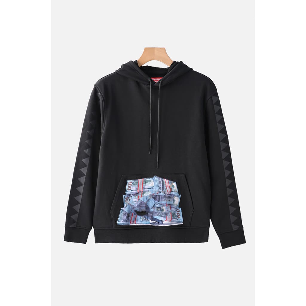 XXX série moda Street Wear primavera outono novo estilo Casual solto com capuz bolso moletom masculino M8480